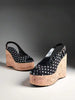 SHUZIA New Versatile Women's Polka Dot/Cork Platform Wedge Peep-Toe Slingback Comfortable Slip-On Cute Spring Summer Holiday Vacation City Beach Shoe